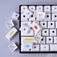 Dots GMK 104+26 Full PBT Dye Sublimation Keycaps Sets for Cherry MX Mechanical Gaming Keyboard 75/980